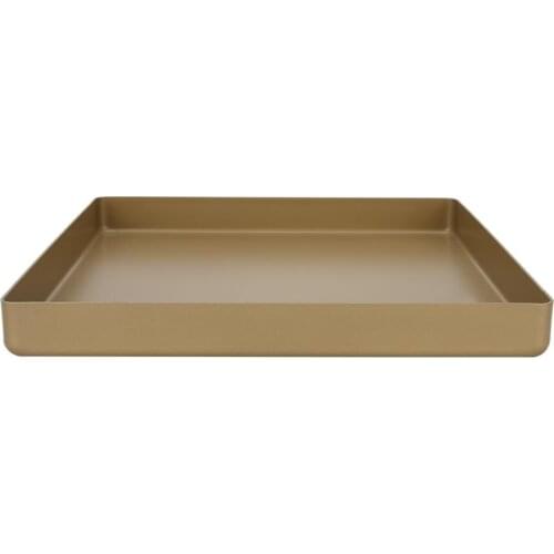 28x28x3cm Cake Baking Pastry Storage Tray Aluminum Alloy Square Shape Non-Stick Baking Tray Bread Pizza Tray Baking Tool
