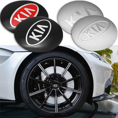 4pcs 56mm Car Hub Cover Sticker Decals Car-stying For KIA Cerato Sportage R K2 K3 K5 RIO 3 4 Sorento Auto Decoration Accessories