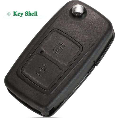 Bilchave 10pcs For Chery A5 Fulwin Tiggo E5 A1 EASTER 2BT Flip Remote Car Key Shell Case Fob With Uncut Blade Replacement