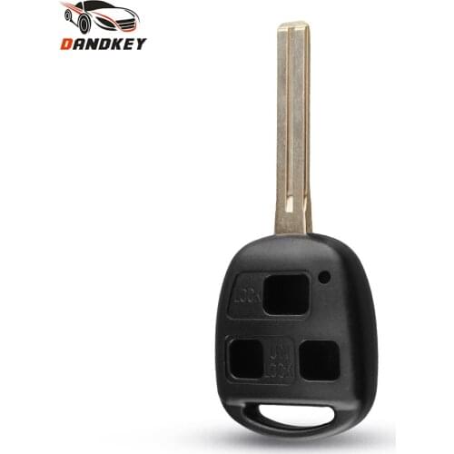 Dandkey 3 Buttons Replacement Remote Key Shell Case TOY40 46mm For Toyota Camry Rav4 Corolla Prado Yaris Tarago Cruiser Land