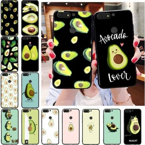 Fruit Avocado Phone Case For Huawei Honor 7C 7A 8X 9X 8A 10i 20lite 10 10lite 20S 20 8C 7X 8S 7S 9A 10X lite