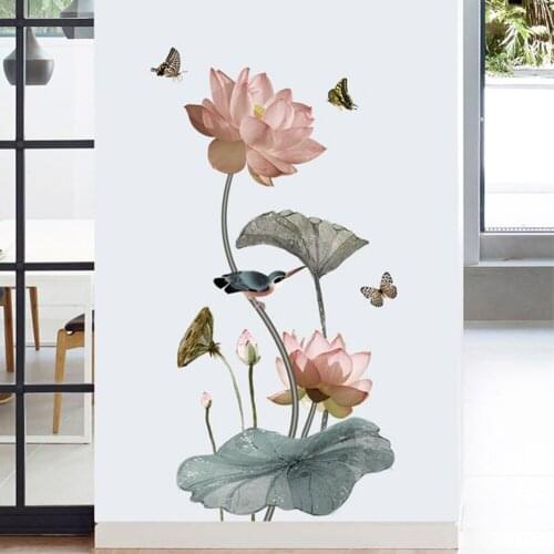Hot Children Air Balloon Cute Wall Sticker Kids Rooms Decor Vinyl Lotus Wall Decals Home Decor Bedroom Stickers Murals Wallpaper