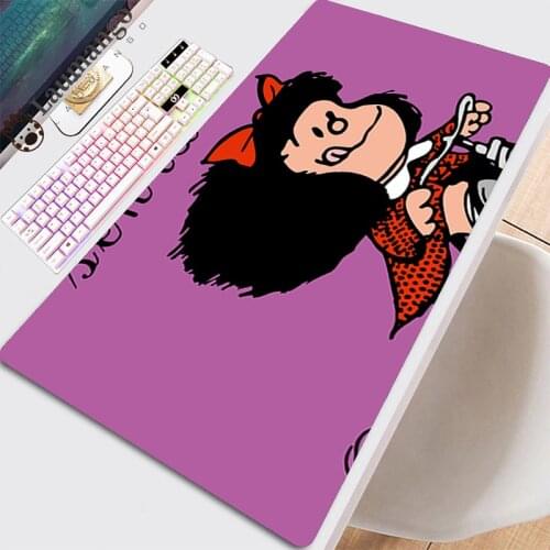 Mouse Pad Pc Non-slip Mat Gaming With Backlight Desk Keyboard Anime Mousepad Gamer Laptop Extended Cheap Pad Kawaii Mafalda Pads