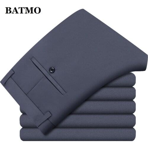 BATMO 2021 new arrival summer thin mens casual pants,male trousers ,plus-size 28-38 907