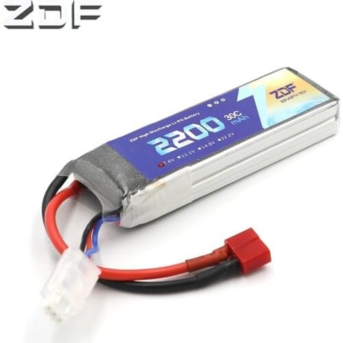 ZDF 2S 7.4V 2200mAh 30C Lipo Battery 2S LiPo Battery 7.4V Lithium-Polymer Battery For RC Helicopters Car Boat RC Drone Battery
