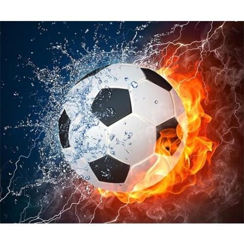 SHANSHIYOUPIN Full Round Drill 5D DIY Diamond Painting "football" 3D Embroidery Cross Stitch Mosaic Decor Gift Handcraft