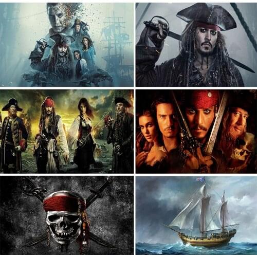 5D DIY Diamond Painting Disney Pirates of The Caribbean Cross Stitch Kit Inlaid Diamond Embroidery Mosaic Home Decoration