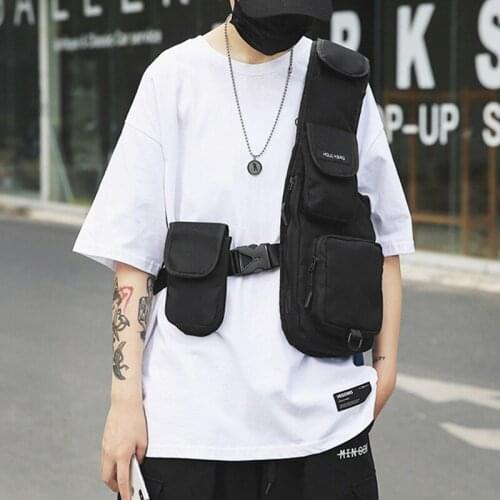 Chest Bag Men Tactical Package Outdoor Multifunctional Vest Bag Unisex Men Belt Pack Hip Hop Bags Casual Travel Phone Pouch