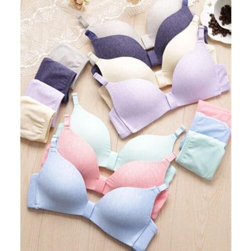 Wireless girls underwear lovely style push up suit