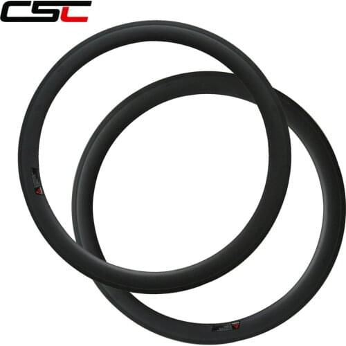 CSC carbon 50mm clincher 25mm width U shape rim bicycle road carbon rims with 3K UD carbon fiber