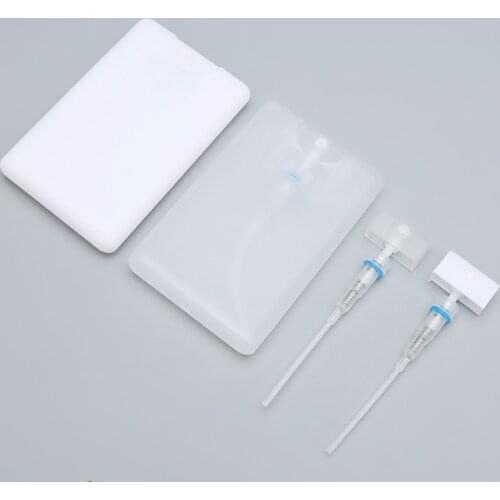 20ml Square Refillable Perfume Bottle Plastic Travel Spray Bottles Disinfectant Empty Atomizer Perfume Makeup Containers 50pcs