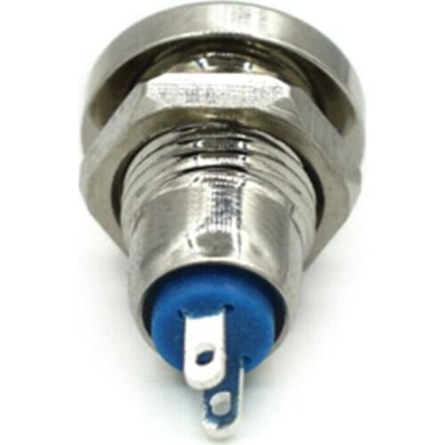 Practical New 8mm Mini Metal Push Reset Button Switch On Off High Head Switch Push Button AC250V 0.5A