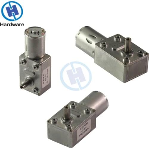 JGY370 2RPM-100RPM Reversible High Torque Turbo Worm Geared Motor DC 12V Reduction