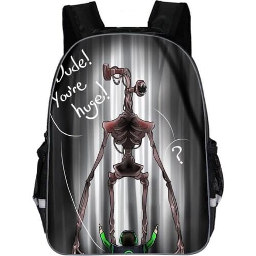 New Kids Waterproof Backpack 3D Printing Siren Head School Bags 13 Inch Boys Oxford Bagpack Girls Casual Travel Back Pack Bolsas