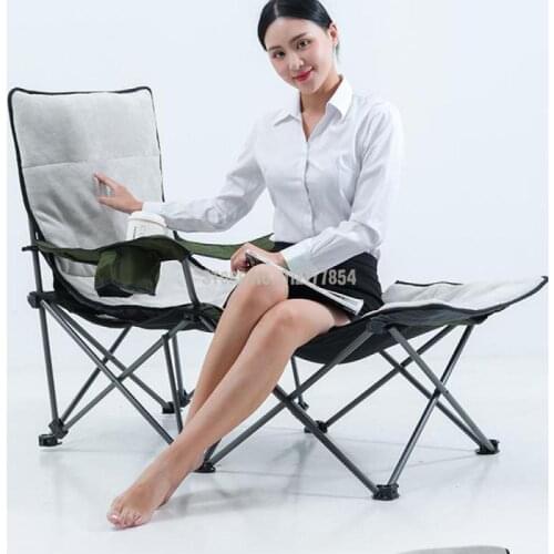 Folding bed lunch break recliner office single bed portable nap portable camp bed escort bed chair