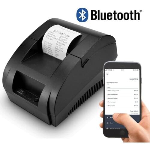 58mm Bluetooth Thermal Receipt Printer Wireless Pos Printer For Android iOS Mobile Phone Windows Support Cash Drawer
