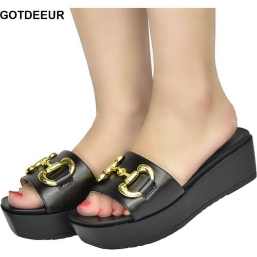 New Fashion Metal Chain Womens Platform Heels Women Shoes High Heel Shoes for Wedding Women Slip on Ladies Shoes and Sandals