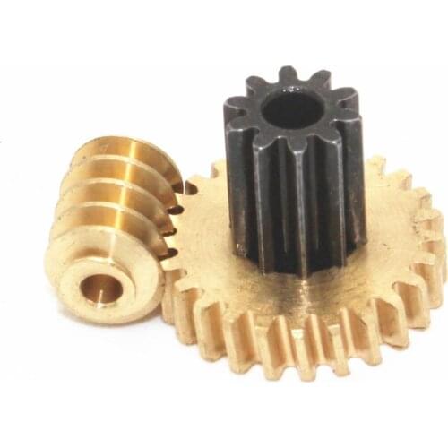 Turbine worm small modulus gear 0.5 modulus double gear JGY-370 worm gear motor