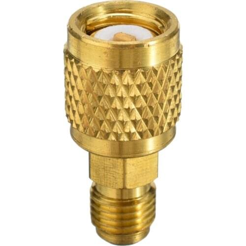 1pc 1/4" R410A Brass Refrigerant Adapter Male To 5/16" Female Charging Hose Pump For R410a Mini Split System Air Conditioners