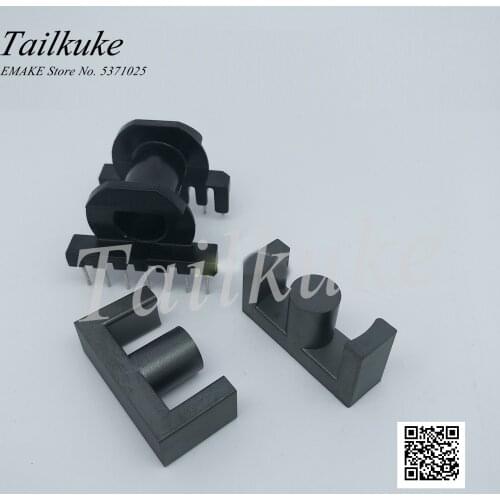 10sets/lot ETD34 Magnetic Core Supporting Bakelite Skeleton Horizontal 7 + 7 Transformer ETD34 Ferrite Core PC40 Material