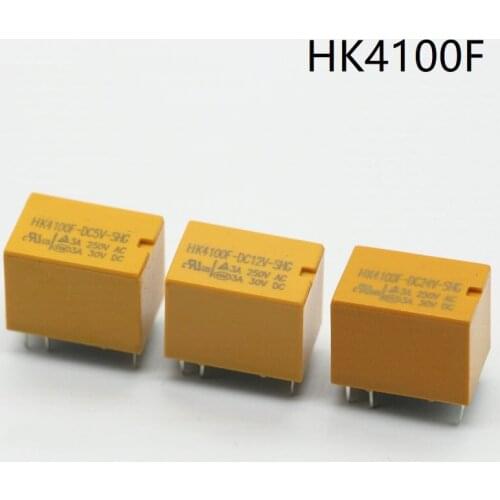 100% New Power Relay HK4100F-DC3V-SHG HK4100F-DC5V-SHG HK4100F-DC12V-SHG HK4100F-DC24V-SHG