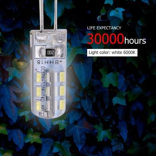 2W G4 Halogen Lamp 12V Warm White 360 Beam JC Clear Halogen Bulb Light