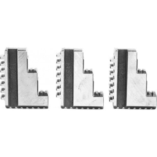 3Pcs K11-125 Internal Jaw 5in Chuck 20CrMnTi High Strength Long Service life Chuck Jaw