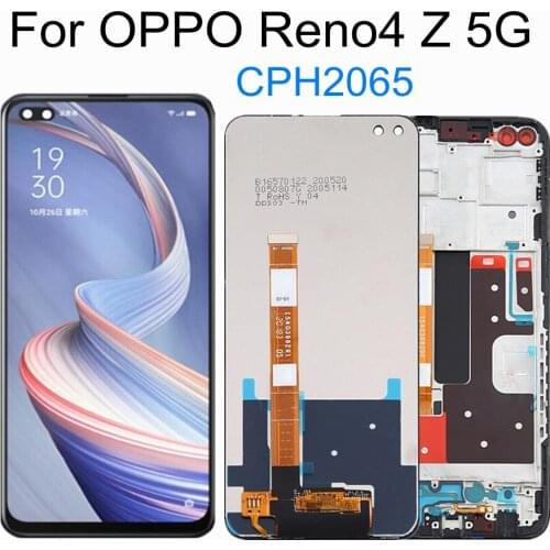 6.57" For OPPO Reno4 Z 5G CPH2065 LCD Display Touch Screen Digitizer Assembly Replacement For Reno 4Z Reno4Z LCD Display