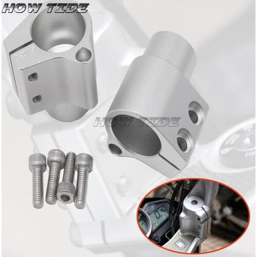Motorcycle Accessories CNC Handle Bar Clamp Raised Extend Handlebar Mount Riser For SUZUKI GW 250 INAZUMA GW250 2011-2018