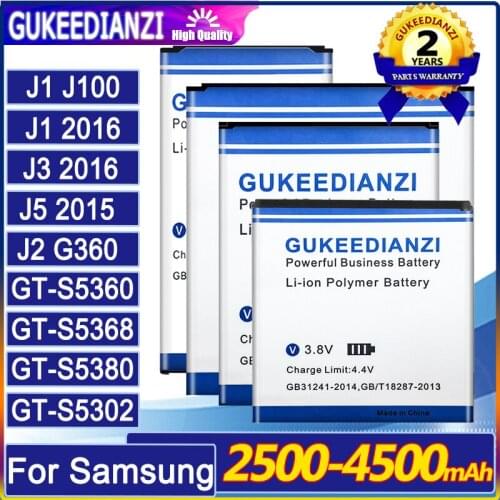 Battery EB-BJ120CBE For Samsung J1 J3 (2016) J120F/ Galaxy J1 J2 J5 Core Prime Win 2 Duos Express 3 S5360 EB BJ120CBE BG530BBE