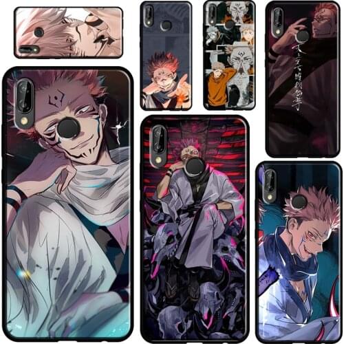 Ryomen Sukuna Jujutsu Kaisen Anime Case For Huawei P30 P40 P10 P20 Lite P Smart 2021 Nova 5T Cover For Honor 20 Pro 8X 9X 10i