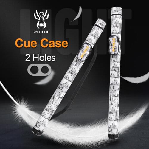ZOKUE Billiard Cue Case 2 Holes Cue Case 90cm PU Material Carrying Bag Waterproof Billiard Bag Fit 160cm Cue