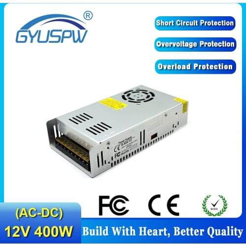 DC Power Supply 12V 13.8V 18V 24V 30V 28V 36V 42V 48V 60V 400W Transformers 220V 110V AC-DC SMPS For CCTV Light CNC Router Motor