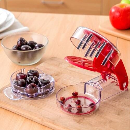 6 Holes Fruit Corer Household Seed Corer With Container Durable Anti-dust Seed Extractor Kitchen Accessories