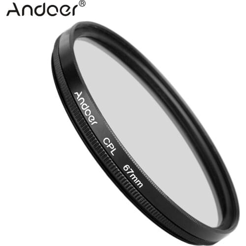 Andoer 67mm UV+CPL+ND8 Filter Kit Circular Polarizer Filter ND8 Neutral Density Filter for Nikon Canon Pentax Sony DSLR Camera