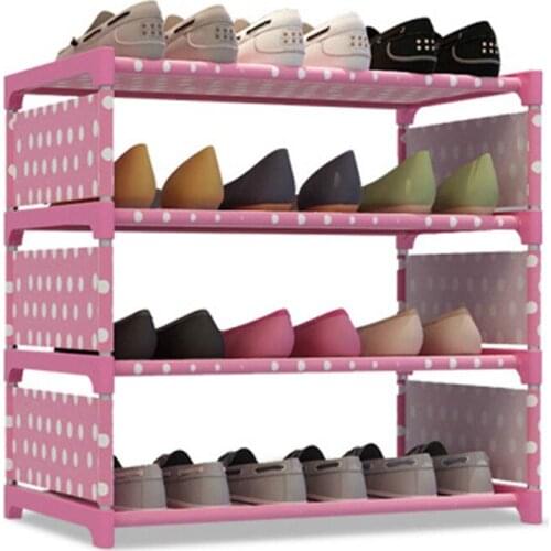 Multi-layer Assembly Dustproof Shoe Rack Wrought Iron Storage Shoe Simple Shoe Rack Shoe Cabinets Furniture Shoe Cabinets