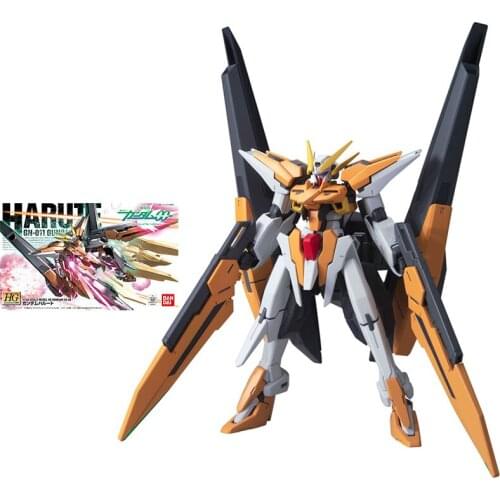 Bandai Gundam Model Kit Anime Figure HG00 1/144 00 68 GN-011 Gundam Harute Genuine Gunpla Action Toy Figure Toys for Children