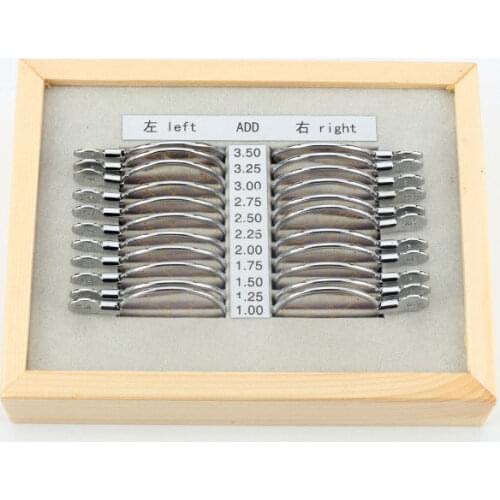 1PCS Optical Progressive Lens Set Ophthalmic Trial Lens Set Trial Lenses Case