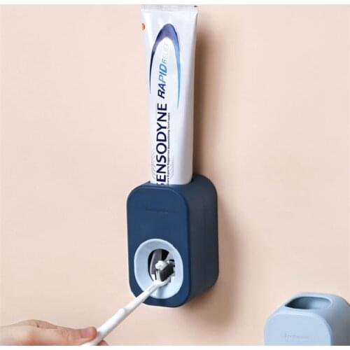 Wall-mounted Automatic Toothpaste Squeezer Punch-free Removable Lazy Squeeze Toothpaste Facial Cleanser Bathroom Accessories