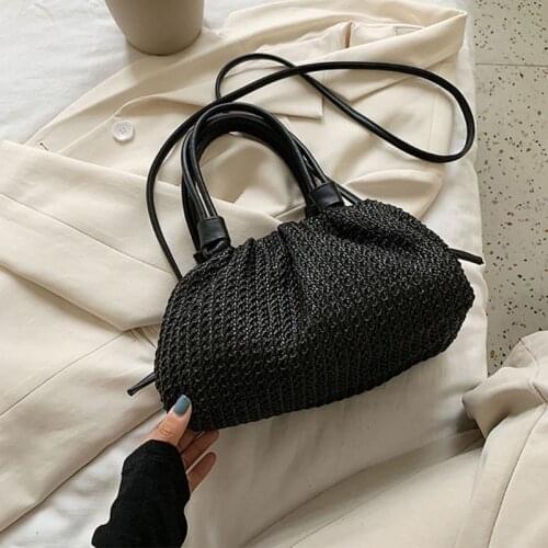Bali Bag Hand Woven Bolsa Feminina Square Bag Buckle Rattan Straw Bags Satchel Wind Bohemia Beach Bolsa Wicker Bag Bolso Paja