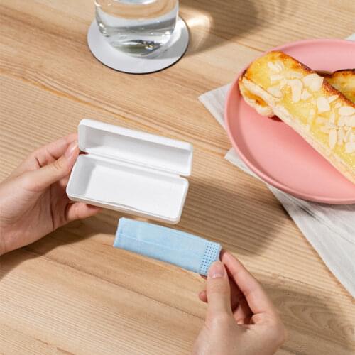Pocket Mask Case Storage Box Portable Disposable Face Masks Container Safe Dust-proof Disposable Mask Storage Box Organizer