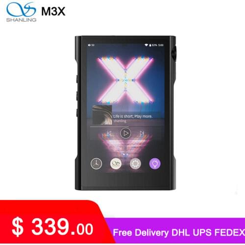 Shanling M3X MQA Support Hi-Res Portable Player Dual ES9219C DAC/AMP DSD256 384kHz/32bit Two-way Bluetooth 3.5mm&4.4mm output