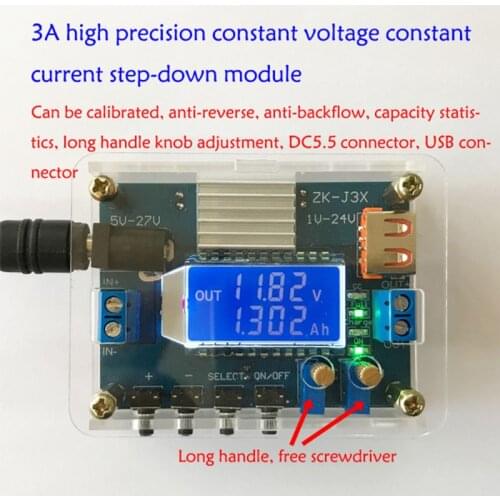 Constant Voltage / Current Adjustable Buck Module High Precision DC Step Down Board LCD Digital Display