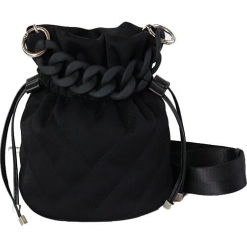 Casual Drawstring Bucket Bags For Women 2020 fashion Shoulder Crossbody Bag Female Handbags and Purses Lady Solid Color HandBag