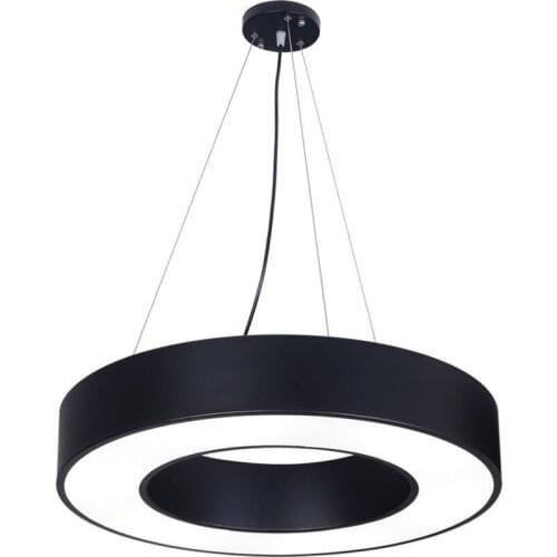 Simple and modern LED Pendant creative hollow round office studio front desk cashier study room engineering light