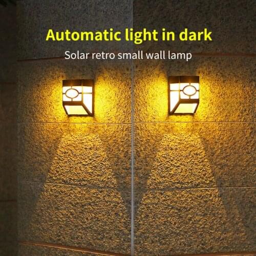 Solar Wall Lamps Outdoor Landscape Decorates The Courtyard Atmosphere Lamps