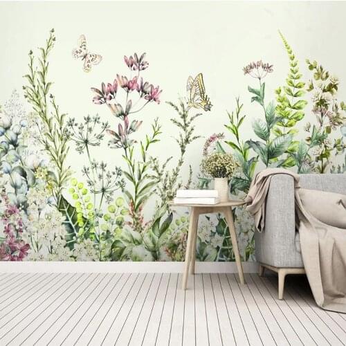 Modern Green Leaf Wallpaper Nordic Style Living Room TV Sofa Bedroom Background Wall Murals Creative Decor Papel De Parede Sala