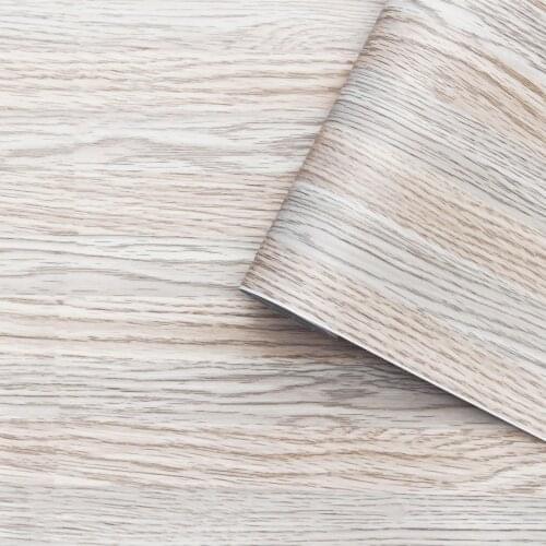 Vinyl Gray Wood Contact Paper Self-Adhesive Wood PVC Wallpaper Waterproof Easy to Clean Desktop Renovation Decoration Sticker