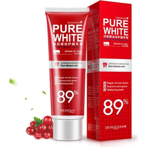 Cranberry Toothpaste Deep Clean White Tooth Paste Oral Hygiene Vibrant Mint Teeth Whitening Go Smoke Stains Dental Products