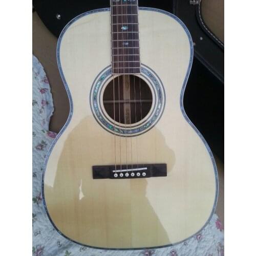 2018 New + Factory + 00042 acoustic guitar 000 42 acoustic electric guitar round body classic acoustic guitar solid top guitar